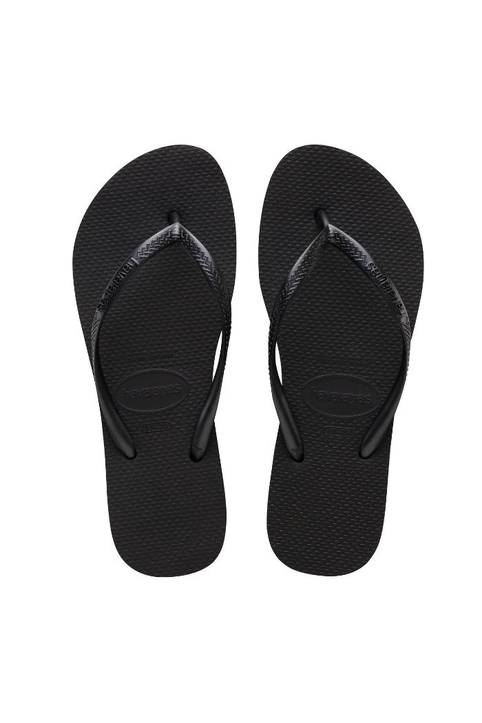 Havaianas, Slim Flatform Klipklapper, Black